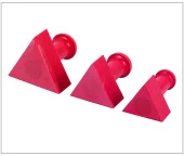 Mühür Kauçuk Alaşım Kırmızı Kaşe Üçgen 40x40 thumbnail 4