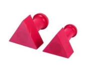 Mühür Kauçuk Alaşım Kırmızı Kaşe Üçgen 30x30mm thumbnail 4