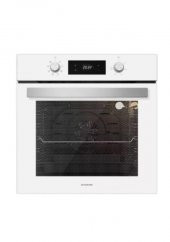 Silverline BO6504W01 - CS5365W01 - 3457 Soho 60 Beyaz Cam Ankastre Set thumbnail 4