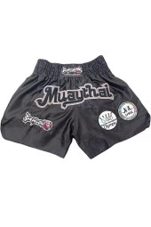 Dragondo Muay Thai Federasyon Onaylı Nakışlı Maç Şortu ve Şeffaf Dişlik 2'li Set thumbnail 4