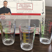 Paşabahçe Arda Türkmen 3'lü Ölçü Bardağı Seti 97420 - 8