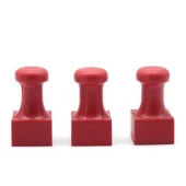 Mühür Kauçuk Alaşım Kırmızı Kaşe Kare 25x25mm thumbnail 8