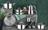 Aryıldız Chef Prestige 20 Parça İdeal Set Çelik Çeyiz Tencere Seti - 1