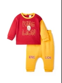 Galatasaray Orijinal Sarı Kırmızı Bebek Eşofman Takımı B232135 - 1