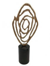 Crearthome Mermer Kaideli Baklava Dekor Gold Obje 40x17 cm SZR-1924-AL - 1