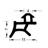 Aletçantam Pimapen Pvc Kapı Pencere Fitili Lastik Contası Siyah - 10 Metre thumbnail 2