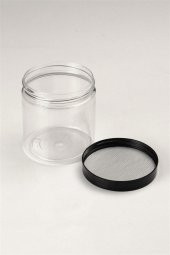 Folyo Kapaklı Şeffaf Boya Kabı 250ml - 1