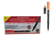 Rubenis Permanent Cd Dvd Asetat Kalemi S- Kırmızı 12 li - 1