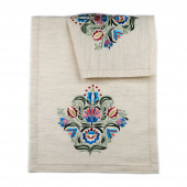 Keten Kumaş Dikdörtgen Örtü - 2