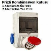 TP Elektrik 1 Adet 5x32a Ön Prizli 2 Adet 1x16a Yan Prizli Kombinasyon Kutusu - 1