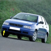 VW Polo Classic 1996-2002 Ön Tampon Sağ Sis Kapağı Sissiz 6K5853666A - 1