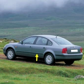 VW Passat B5 1997-2000 Sol Arka Kapı Çıtası Siyah Plastik 3B0853753 - 1