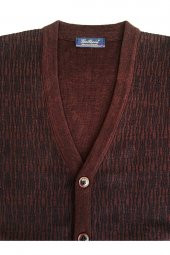 Galeria Çelik Örme Yün Akrilik Düğmeli Cep Detaylı Hırka - 8