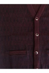 Galeria Çelik Örme Yün Akrilik Düğmeli Cep Detaylı Hırka - 9