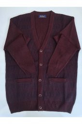 Galeria Çelik Örme Yün Akrilik Düğmeli Cep Detaylı Hırka - 10