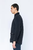 Erkek Regular Fit Düğmeli Çok Cepli Kapitoneli Kışlık Mont - 6