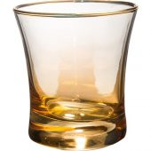 Kcd Soprano Sarı Kesme El Dekor Yaldızlı 6 Adet Desenli Su Bardağı Takımı thumbnail 1