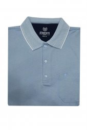 Yakalı Klasik Fit Kısa Kol Erkek Tişört-5303 - 1