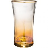 Kcd Soprano Sarı Kesme El Dekor Yaldızlı 6 Adet Desenli Su ve Meşrubat Bardak Takımı thumbnail 2