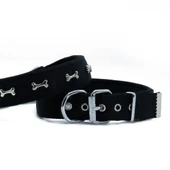 Doggie Konfor Dokuma Kemikli Boyun Tasması Siyah 3.0*42-50 cm (DSBT-3062 M) thumbnail 1