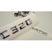 Benz C 320 4Matic Bagaj Krom Metal 3M 3D Yazı Logo thumbnail 1