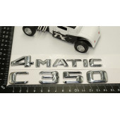Benz C 350 4Matic Bagaj Krom Metal 3M 3D Yazı Logo thumbnail 5