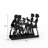 Sohbet Temalı Metal Peçetelik - 2