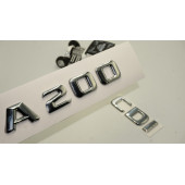 Benz A 200 CDi Bagaj Krom Metal 3M 3D Yazı Logo thumbnail 1