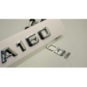 Benz A 160 CDi Bagaj Krom Metal 3M 3D Yazı Logo thumbnail 1