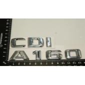 Benz A 160 CDi Bagaj Krom Metal 3M 3D Yazı Logo thumbnail 5