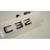 Benz C32 Bagaj Krom Metal 3M 3D Yazı Logo - 1