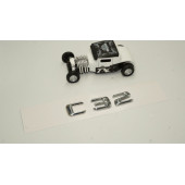 Benz C32 Bagaj Krom Metal 3M 3D Yazı Logo - 2