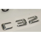 Benz C32 Bagaj Krom Metal 3M 3D Yazı Logo - 3