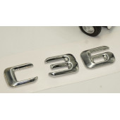 Benz C36 Bagaj Krom Metal 3M 3D Yazı Logo thumbnail 3