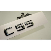 Benz C55 Bagaj Krom Metal 3M 3D Yazı Logo - 1