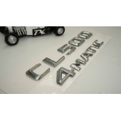 Benz CL 500 4Matic Bagaj Krom Metal 3M 3D Yazı Logo - 4