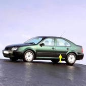 VW Bora 1999-2005 Sol Arka Kapı Çıtası Siyah Plastik 1J4853753J - 1