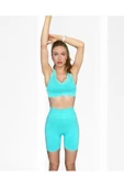 Seamless Toparlayıcı Mint Kısa Spor Tayt - 9