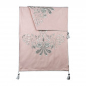 Toz Pembe Kumaş üzerine Maraş İşi Runner - 2