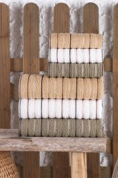 Gold 6lı Antibakteriyel Banyo Havlu Seti - 1