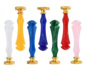 Mum Mühürü Sapı 7 Farklı Renkde Akrilik Kristal Reçine M8 Dişli thumbnail 4