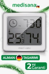Medisana Alman Tasarım Dijital Ekranlı  Saat Sıcaklık Isı Nem Ölçer Termometre - 1
