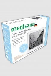 Medisana Alman Tasarım Dijital Ekranlı  Saat Sıcaklık Isı Nem Ölçer Termometre - 6
