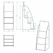 3 KATLI METAL BROŞÜRLÜK , A6 BROŞÜRLÜK,OFİS BROŞÜRLÜK , FUAR DAVETİYE STANDI,BİLGİLENDİRME STANDI , İNSERT STANDI, RAFLI BROŞÜRLÜK ,TANITIM STANDI , MASAÜSTÜ BROŞÜRLÜK , TEZGAHÜSTÜ BROŞÜRLÜK - 5