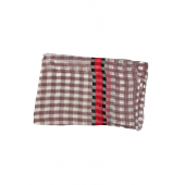 Açık Pembe Beyaz Kareli Şal 90x180 cm - 3