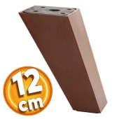 Linden Lüks Mobilya Kanepe Sehpa Tv Ünitesi Koltuk Ayağı 12 Cm Kahverengi Baza Ayakları - 1
