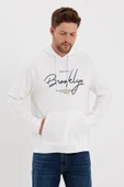 Süperlife Erkek Kapşonlu Regular Fit Brooklyn Baskılı İnce Sweatshirt SPR23SW361 - 7