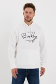 Süperlife Erkek Kapşonlu Regular Fit Brooklyn Baskılı İnce Sweatshirt SPR23SW361 - 8