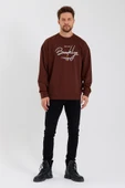 Süperlife Erkek Bisiklet Yaka Regular Fit  El Yazılı Brooklyn İnce Sweatshirt SPR23SW331 thumbnail 3