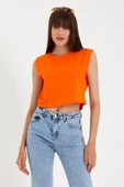 Süperlife Kadın Regular Fit Crop Tişort SPR22TSK128 - 11